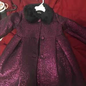Purple trench coat
